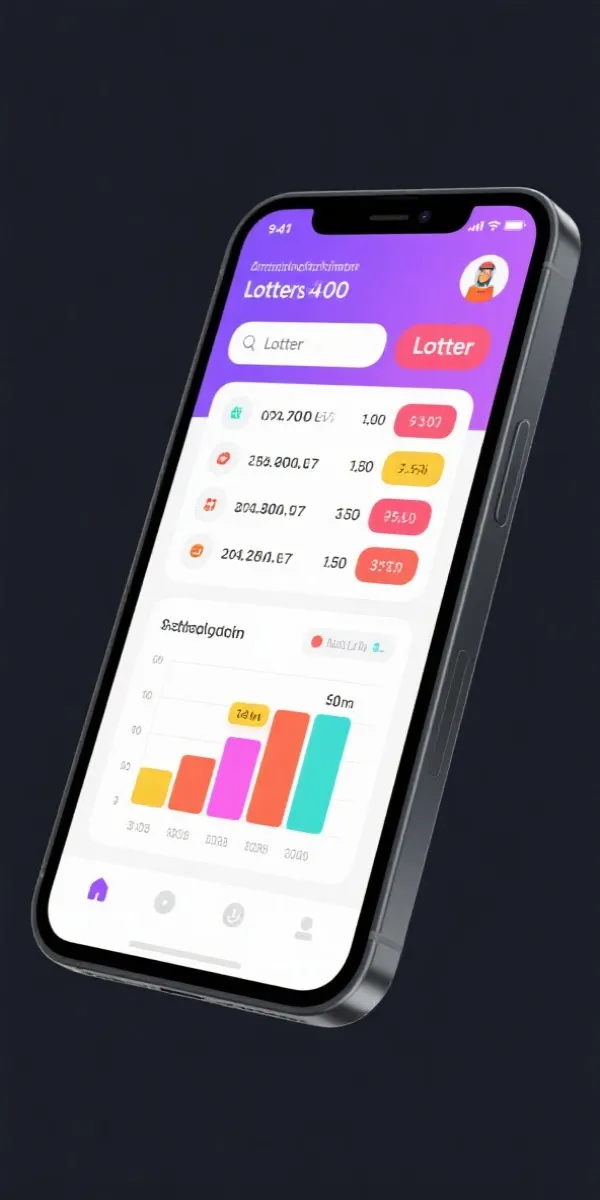 达人彩票 App Interface