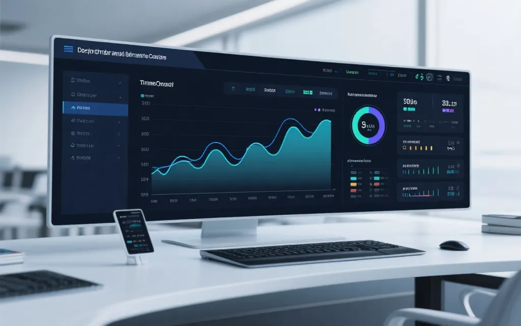 交互式数据仪表盘，显示时间序列与趋势分析